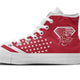 diamond firefighter ladies high top sneakers