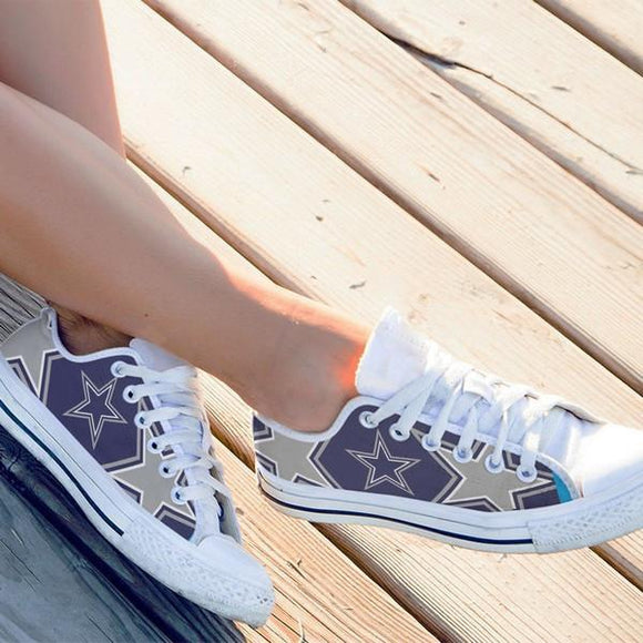 cowboys ladies low cut sneakers