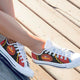 kansas chiefs ladies low cut sneakers
