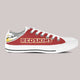 washington redskins ladies low cut sneakers