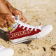 washington redskins ladies high top sneakers