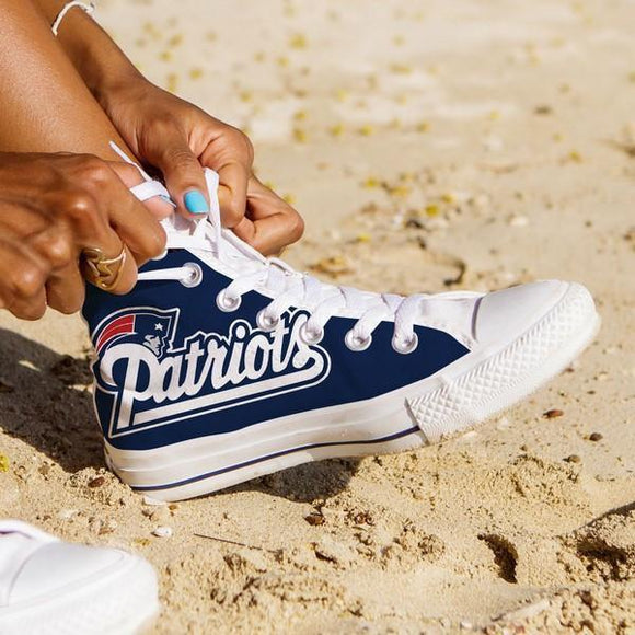 new england patriots ladies high top sneakers