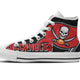 tampa bay buccaneers ladies high top sneakers